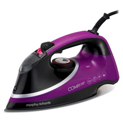 Morphy Richards 303115 Comfigrip Steam Iron in Black & Purple